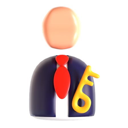 Key Employee  3D Icon