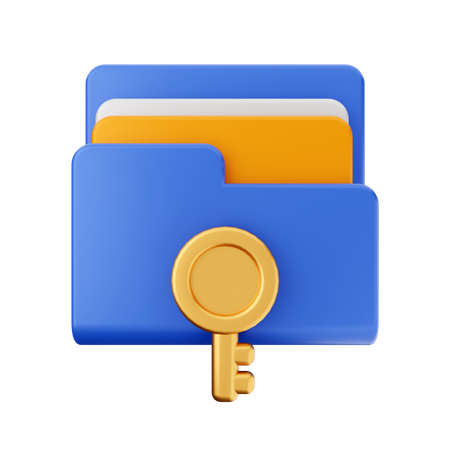 Key File  3D Icon