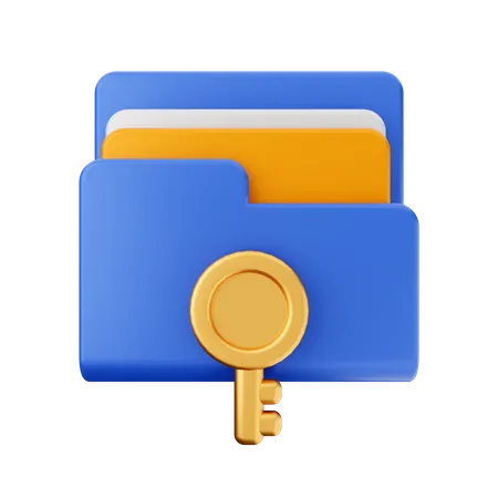 Key File  3D Icon