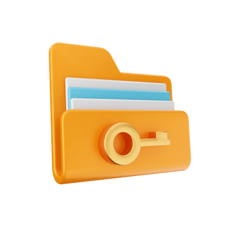 Key File  3D Icon