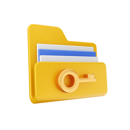 Key File  3D Icon