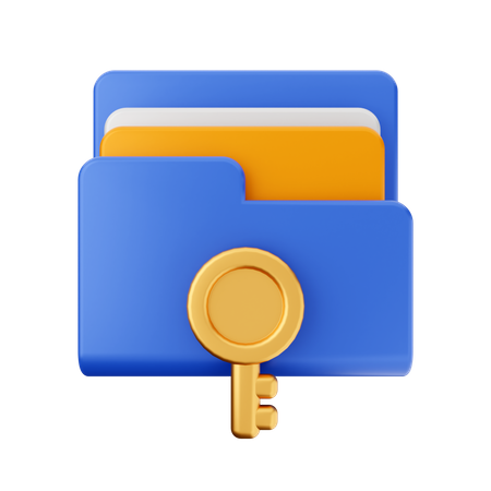 Key File  3D Icon
