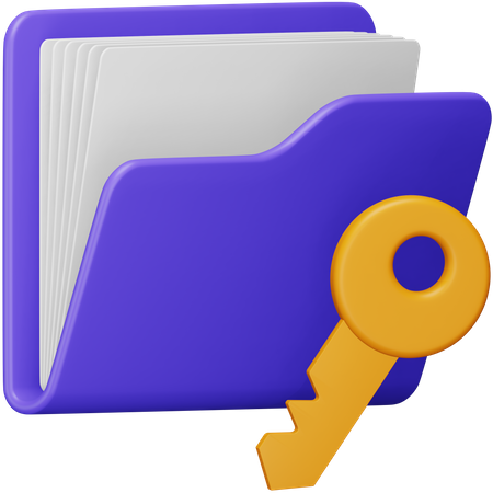 Key Folder  3D Icon