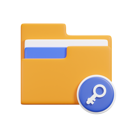 Key Folder  3D Icon