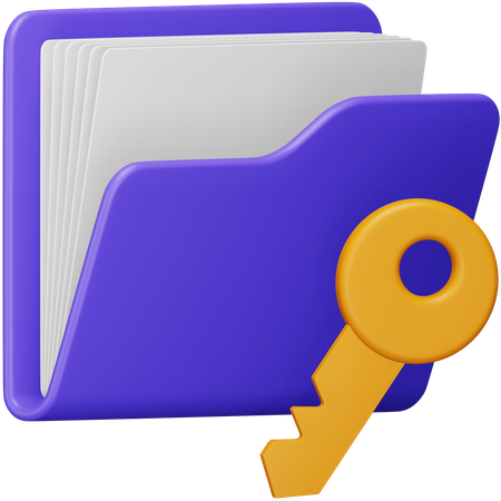 Key Folder  3D Icon