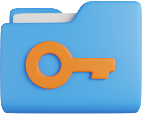 Key Folder  3D Icon