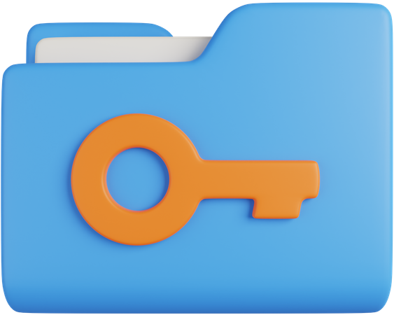 Key Folder  3D Icon