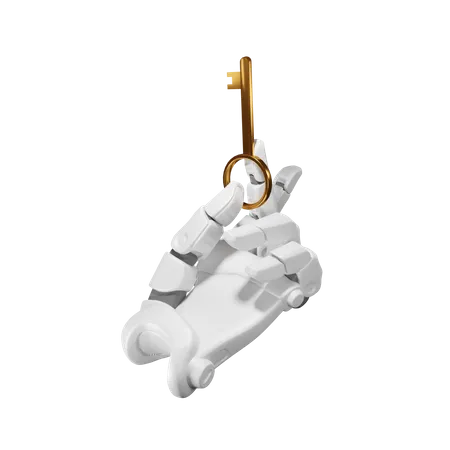 Key Holding Gesture  3D Illustration