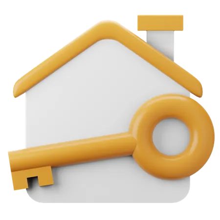 Key House 3D Icon