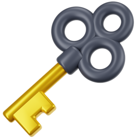 Key Lock  3D Icon