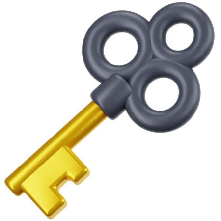 Key Lock  3D Icon