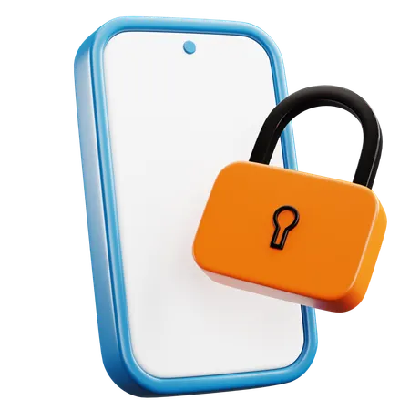 Key Lock System 3D Icon