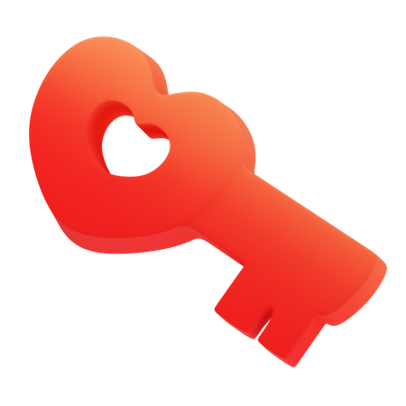 열쇠 사랑  3D Icon