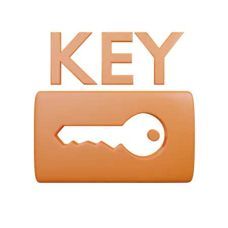 Key Not In Vehicle Indicator Sign On Dashboard Vehicle 3D Icon