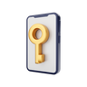 key password 3d logo