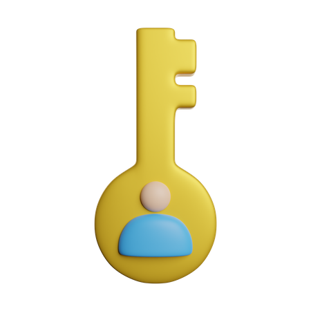 Key Person  3D Icon