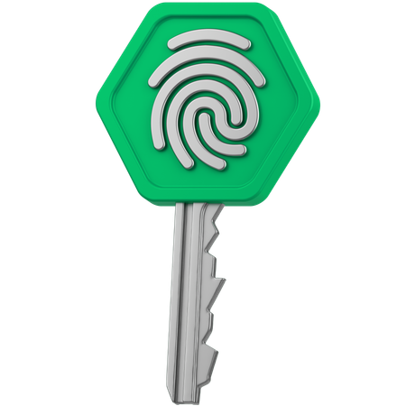 Key Security  3D Icon