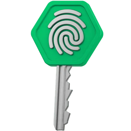 Key Security  3D Icon
