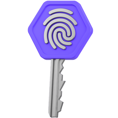 Key Security  3D Icon