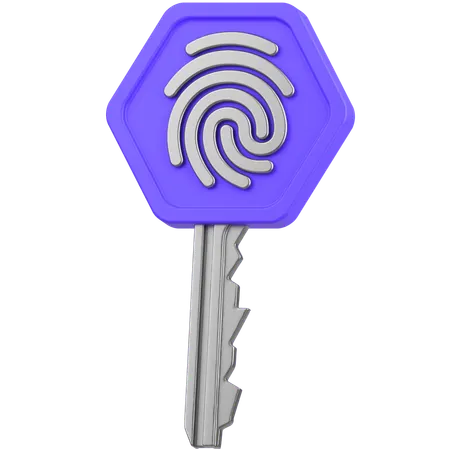Key Security  3D Icon