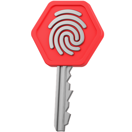 Key Security  3D Icon