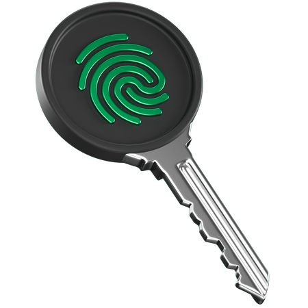 Key Security  3D Icon