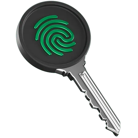 Key Security  3D Icon