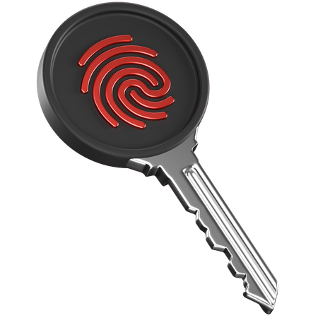 Key Security  3D Icon