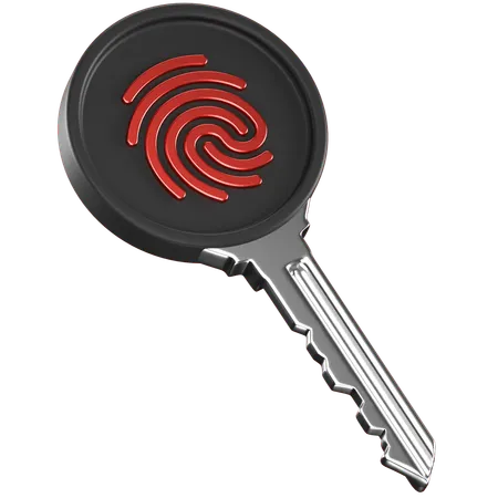 Key Security  3D Icon