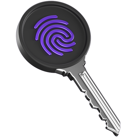 Key Security  3D Icon