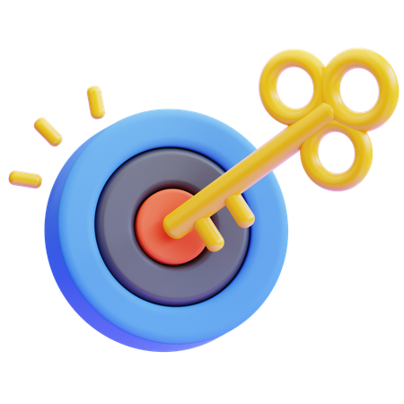 鍵となる解決策  3D Icon