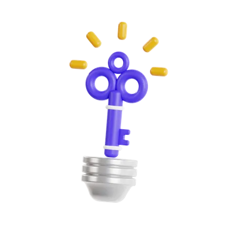 Key Solution  3D Icon
