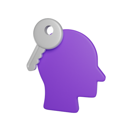 Key Thinking  3D Icon