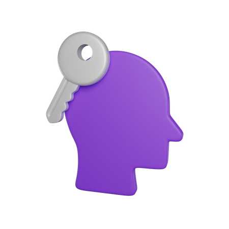 Key Thinking  3D Icon