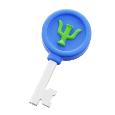 Key To Mind  3D Icon