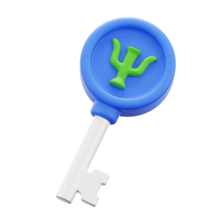 Key To Mind  3D Icon