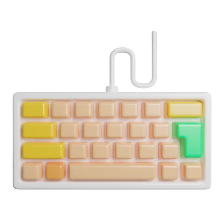 Keyboard Computer Device 3D Icon