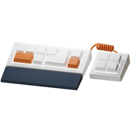 Stylized 3 D Keyboard 3D Icon