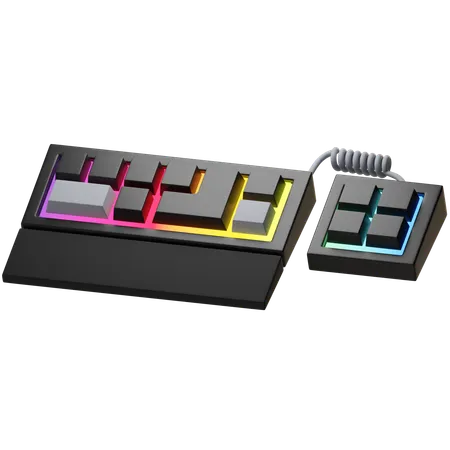 Stylized 3 D Keyboard 3D Icon