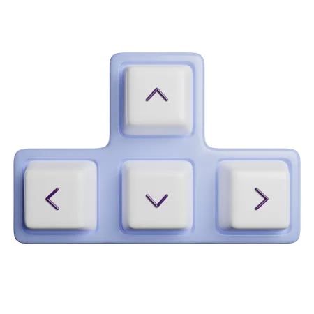 Keyboard Action Arrow 3D Icon