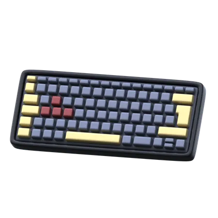 Keyboard 3 D Computer Peripherals Icon 3D Icon