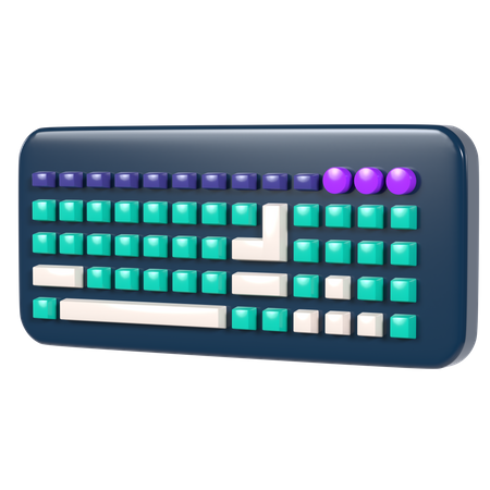 Keyboard  3D Illustration