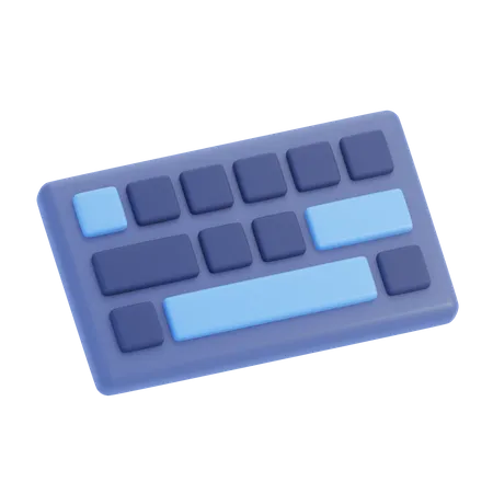 Keyboard 3 D Gadget 3D Icon