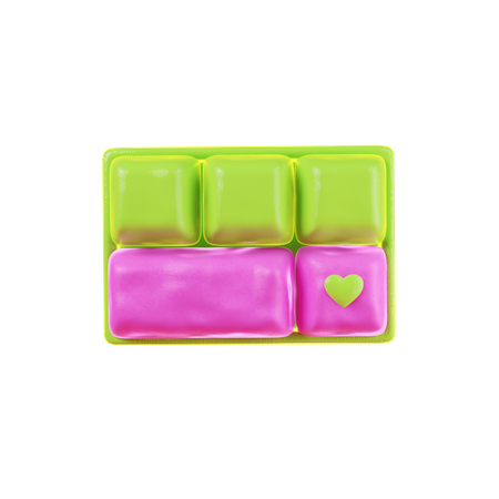 Keyboard Abstract Shape  3D Icon