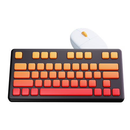 Keyboard And Mouse  3D Icon