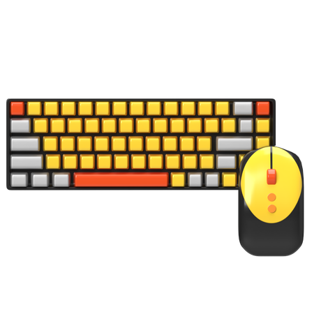 Keyboard And Mouse  3D Icon