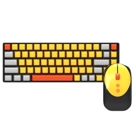 Keyboard And Mouse  3D Icon