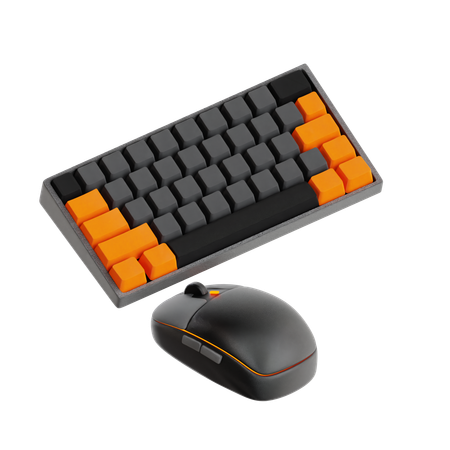 Keyboard And Mouse  3D Icon