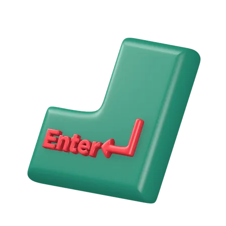 Keyboard Enter  3D Icon