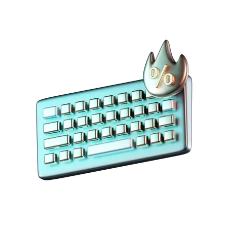 Keyboard Hot Sale  3D Icon